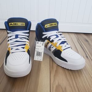 Adidas Entrap Mid Golden State Warriors Edition Blue Yellow Sneakers sz Men's 8